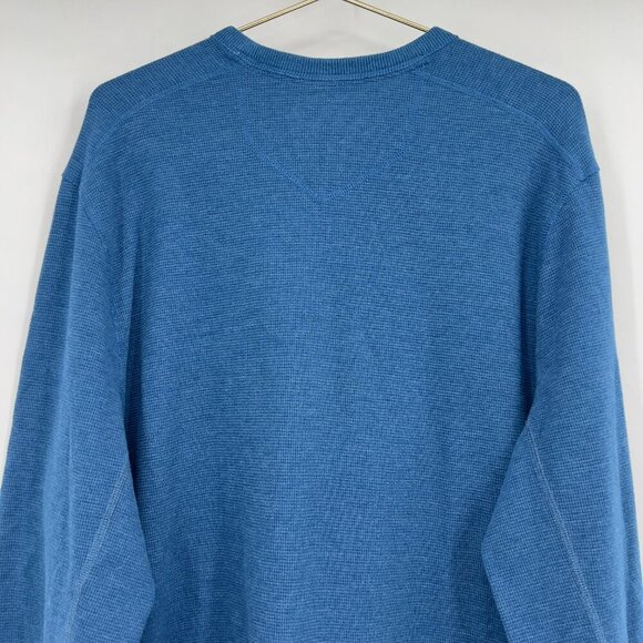 Eddie Bauer Men’s Blue Long Sleeve Thermal Crewneck Shirt Size 2XL - Picture 5 of 10